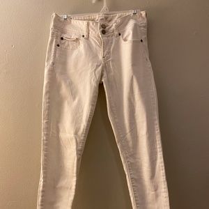 American Eagle White Skinny Jeans